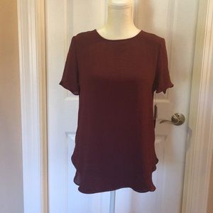 Apt. 9 maroon top, women’s S